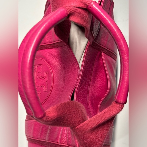 Tory Burch Fuchsia Leather Tote - Picture 12 of 13